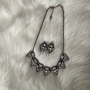Crystal Necklace and Earring Set